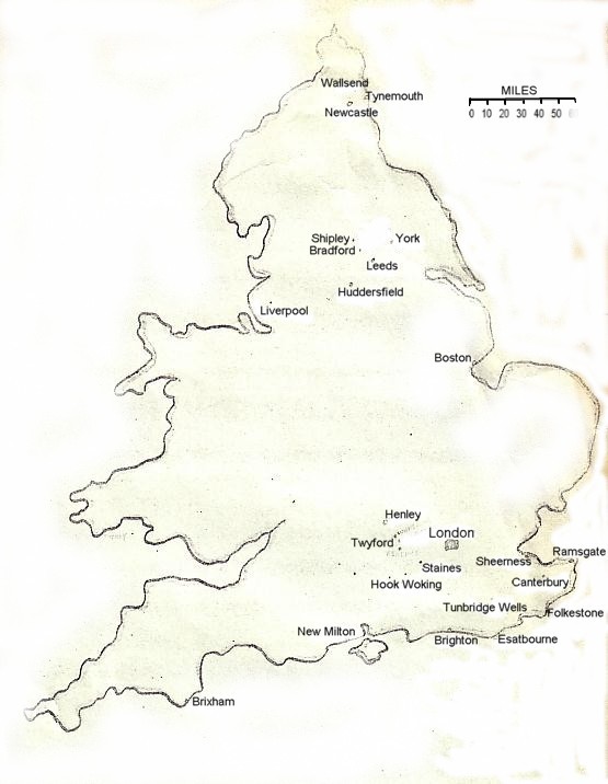 Map of England