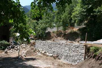 One of the many walls